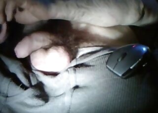 這哥們兒用他那根粗壯的陰莖以一種火辣的方式操了這個怪物。