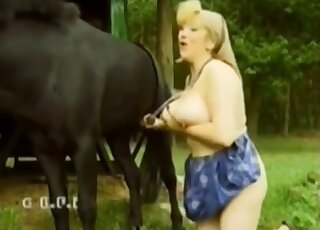 一群上了年紀的女性在一段火辣的合集中分享了她們對動物性行為的變態癖好。