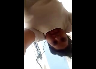 Camera positioned underneath as we see that bitch enjoy bestiality