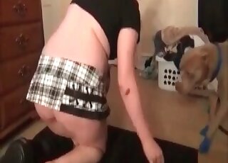 成熟的狐狸精喜歡她的犬科動物那根巨大的陰莖插進她的陰道裡。