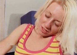 Nasty mature takes a ride on her pet dog’s dick and enjoys this action
